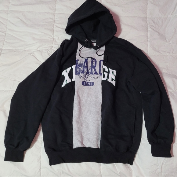X-LARGE Brand Hoodie Patchwork Medium - Picture 1 of 4